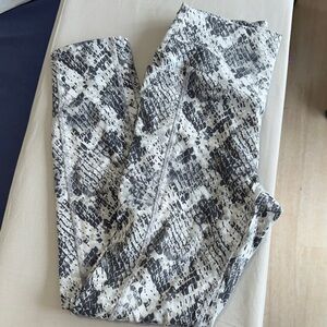 Pink by Victoria's Secret Black and White Snake Print Leggings